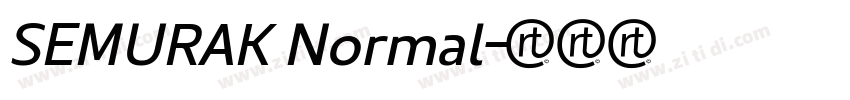 SEMURAK Normal字体转换